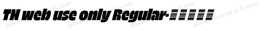 TN web use only Regular字体转换